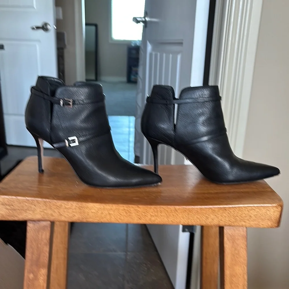 Item # B32 - Elegant Black Ankle Boots - Picture 1 of 5